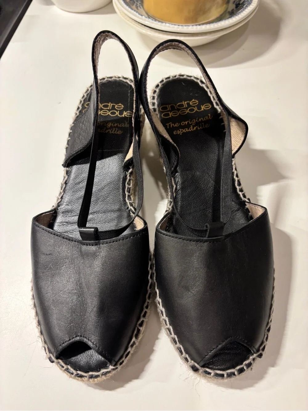 Andre Assous black leather